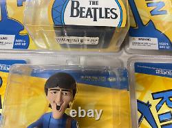 THE BEATLES McFARLANE SATURDAY MORNING CARTOON FIGURES SET OF 4 DOLLS NIP