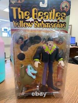 THE BEATLES YELLOW SUBMARINE Action Figures Lot of 4 John Paul George Ringo