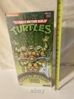 TMNT Action Figures 4 Pack 7 Musical Mutagen Tour NECA Convention New Sealed TMNT Action Figures 4 Pack 7 Musical Mutagen Tour NECA Convention New Sealed