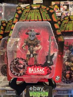 TRICK OR TREAT STUDIOS SET OF 5 GWAR FIGURES & SPEW TANK With ODERUS BLOOD SLIME