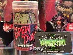 TRICK OR TREAT STUDIOS SET OF 5 GWAR FIGURES & SPEW TANK With ODERUS BLOOD SLIME