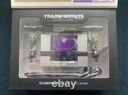 Takara 2007 Transformers Music Label Soundwave MP3 Player Figure Blaster Black