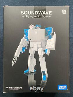Takara 2007 Transformers Music Label Soundwave MP3 Player Figure Spark White Ver