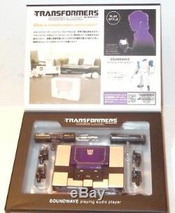 Takara Transformers Music Label Soundwave MP3 Player BLASTER BLACK Ver. CASEFRSH