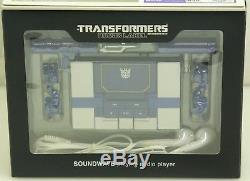 Takara Transformers Music Label Soundwave MP3 Player Figure (Spark Blue Version)