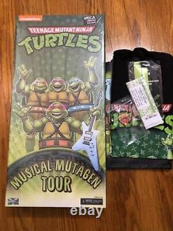 Teenage Mutant Ninja Turtles Musical Mutagen Tour 4 Pack Bundle Sz L SDCC 2020