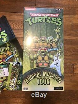 Teenage Mutant Ninja Turtles Musical Mutagen Tour Bundle Figure 4pk Tshirt XL