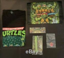 Teenage Mutant Ninja Turtles Musical Mutagen Tour Bundle Figure & Tshirt Sz MED