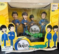 The Beatles Cartoon Deluxe Box Set Action Figures & Stage McFarlane 2004 NIB