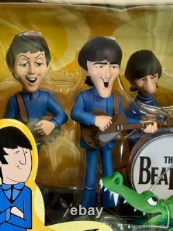 The Beatles Cartoon Deluxe Box Set Action Figures & Stage McFarlane 2004 NIB