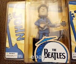 The Beatles, Fab Four, Mcfarlanes, 2004 Cartoon Series Figures Paul & John Boxed