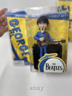 The Beatles McFarlane Action Figures Set Of 4 Based On Cartoon Series 2004