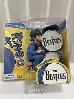 The Beatles, McFarlane Toys, Action Figure, MIB Ringo Paul George And Jhon Lenno