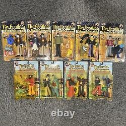 The Beatles McFarlane Yellow Submarine COMPLETE SET OF 9 ACTION FIGURES1999/2000