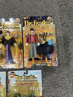 The Beatles McFarlane Yellow Submarine COMPLETE SET OF 9 ACTION FIGURES1999/2000