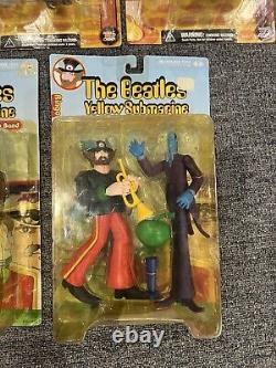 The Beatles McFarlane Yellow Submarine COMPLETE SET OF 9 ACTION FIGURES1999/2000