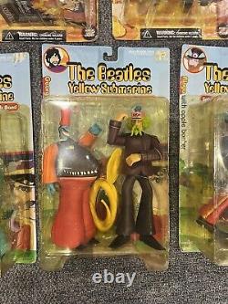 The Beatles McFarlane Yellow Submarine COMPLETE SET OF 9 ACTION FIGURES1999/2000