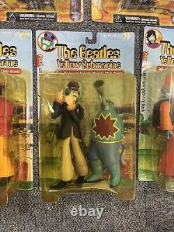 The Beatles McFarlane Yellow Submarine COMPLETE SET OF 9 ACTION FIGURES1999/2000