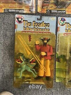 The Beatles McFarlane Yellow Submarine COMPLETE SET OF 9 ACTION FIGURES1999/2000