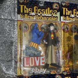 The Beatles Yellow Submarine Action Figure Lot of 4 McFarlane Toys. Sealed New