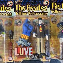 The Beatles Yellow Submarine Action Figures 1999 McFarlane NEW (5) COMPLETE
