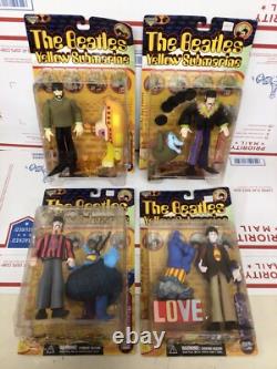 The Beatles Yellow Submarine Action Figures Complete Set Of 4 McFarlane 1999