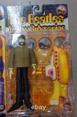 The Beatles Yellow Submarine COMPLETE SET Action Figures 1999 McFarlane Toys NEW