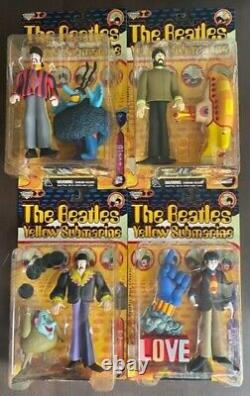 The Beatles Yellow Submarine Set of 4 Action Figures 1999 McFarlane Toys Vintage