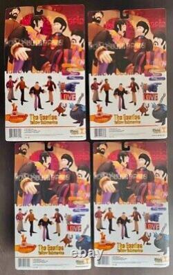 The Beatles Yellow Submarine Set of 4 Action Figures 1999 McFarlane Toys Vintage