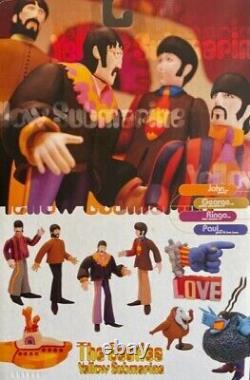 The Beatles Yellow Submarine Set of 4 Action Figures 1999 McFarlane Toys Vintage