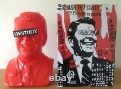 The Gipper Frank Kozik Reagan Ultraviolence Vinyl Art Bust Red