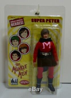 The Monkees 8 Retro Style Action Figures SUPERHERO Outfit Set of all 4