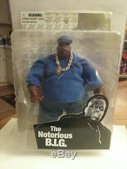 The Notorious B. I. G. Action Figure New Mezco Blue With MIC