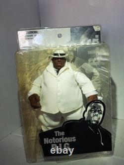 The Notorious B. I. G. Biggie Smalls Doll Beige Suit 9 Action Figure Mezco Rapper