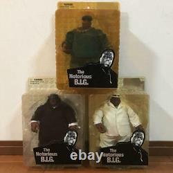 The Notorious B. I. G. MEZCO Biggie Figure 3 Set Colletion Hobby Doll With Box