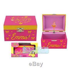 The Wiggles Pink Emma Ballerina Musical Jewellery Box Trinket Girls Toy