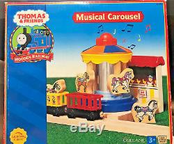 Thomas & Friends Wooden Railway by Learning Curve MUSICAL CAROUSEL LC99353 new