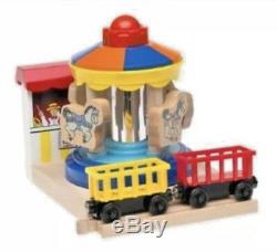 Thomas & Friends Wooden Railway by Learning Curve MUSICAL CAROUSEL LC99353 new