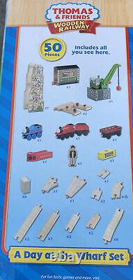 Thomas Wooden Railway A Day At The Wharf Set (LC99578) New! Rare