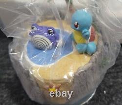 Tomy Nintendo Pocket Monsters Vintage Music Box with Squirtle and Poliwhirl