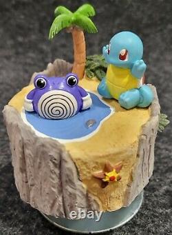 Tomy Nintendo Pocket Monsters Vintage Music Box with Squirtle and Poliwhirl