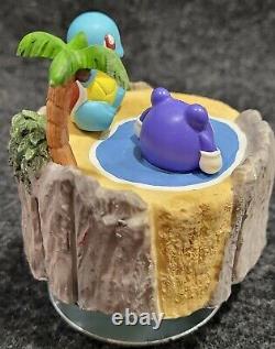 Tomy Nintendo Pocket Monsters Vintage Music Box with Squirtle and Poliwhirl
