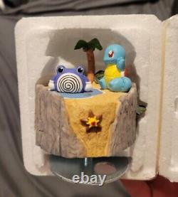Tomy Nintendo Pokémon Music Box Vintage with Squirtle and Poliwhirl
