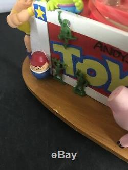 Toy Story Disney Store Musical Snowglobe ANDY'S TOYBOX With Box SEE PICTURES