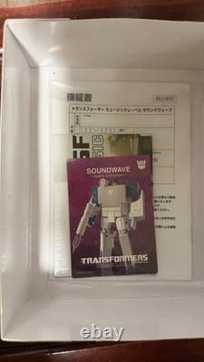Transformers Music Label Soundwave Blaster Black Version Rare