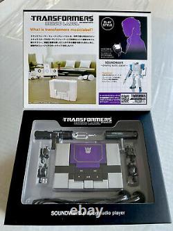 Transformers Soundwave Music Label MP3 Player Black Blaster Soundblaster Takara