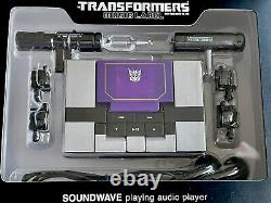 Transformers Soundwave Music Label MP3 Player Black Blaster Soundblaster Takara