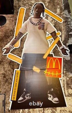Travis Scott Cactus Jack x McDonalds ACTION FIGURE LIFE-SIZE CUTOUT BRAND NEW