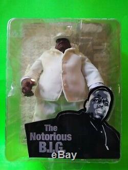 UNOPENED The Notorious B. I. G. (Biggie Smalls) Action Figure White Suit by Mezco