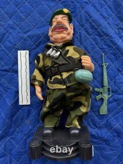 VERY RARE! Saddam Hussain DOLL, DANCES & PLAYS MUSIC! L@@K